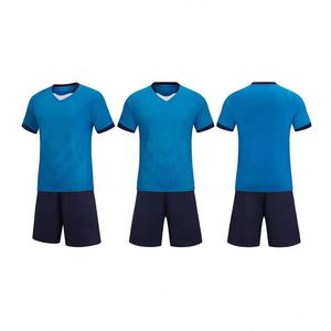 Ensemble de maillots de football de haute qualité avec logo personnalisé imprimé par transfert thermique, 100% polyester, séchage rapide, service OEM, style maillot de football - Product Image 4