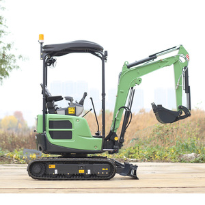 Excavadora Eléctrica de Orugas Verde, Mini Excavadora para Agricultura, Limpieza de Terrenos, Excavación de Zanjas y Uso Doméstico - Product Image 2