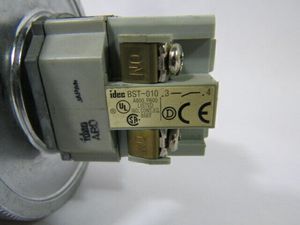 ปุ่มกดรูปเห็ดสีดำรุ่นใหม่ ABFD411N-B พร้อมฝาครอบ 1NO 1NC - Product Image 3