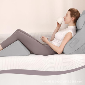 Du Babo Bed Headrest <b>Cushion</b> Rectangle Sponge Fill Washable <b>For</b> Elderly Reading Support - Product Image 3