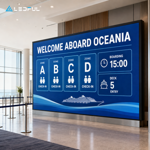 Pantalla LED Grande P4 para Salón de <span class=keywords><strong>Embarque</strong></span> de Cruceros con Protección IP65 y Alto Brillo, Instalación Fija - Product Image 1