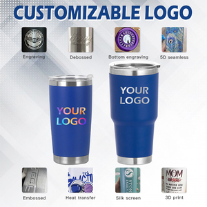 Gepersonaliseerde logo 20oz Geïsoleerde Dubbelwandige Reismokken Poedercoating Partybeker RVS Tumbler voor Lasergravering C1 - Product Image 4