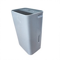 Déshumidificateur à compresseur 12L pour usage domestique, avec minuterie 24h, dégivrage automatique, connexion Wi-Fi, fonction ions négatifs et réservoir d'eau amovible