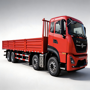 รถบรรทุกหนักตงเฟิง 30 ตัน รุ่นใหม่ 8x4 เครื่องยนต์ดีเซล พวงมาลัยซ้าย/ขวา แบบพื้นเรียบ สำหรับขนส่งสินค้า ขายตรงจากโรงงาน - Product Image 1