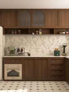 Source Factory Designs Modern Modular Kitchen <b>Cabinet</b> Drawer Eco-Friendly Solid Wood Glass Construction Resin Drawer Slides - Product Image 6