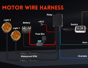 Projecteur de Haute Puissance R1200GS, Phares Auxiliaires Moto 60W avec Faisceau de Câblage et Interrupteur pour <span class=keywords><strong>BMW</strong></span> GS <span class=keywords><strong>GR</strong></span> Moto - Product Image 6