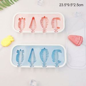 Molde para Hielo DIY al por Mayor, Nuevo Estilo con Tapa, 4 Moldes de Silicona para Helados con Tapas - Product Image 6