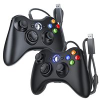 Controlador USB con Cable, Joystick para Consola Microsoft Xbox 360, PC con Windows, Computadora Portátil, Videojuegos, Color Rosa