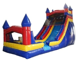 Sân sau Thương mại kích thước khổng lồ lớn giá rẻ lâu đài <span class=keywords><strong>bouncy</strong></span> thổi lên trượt nước bơm hơi lớn với hồ bơi cho trẻ em người lớn - Product Image 2