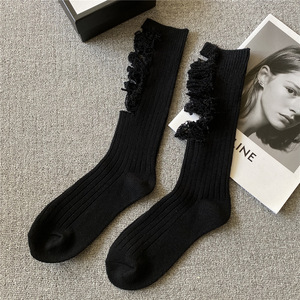 Socksmate Fashion Show Fleece Ladies <span class=keywords><strong>Odd</strong></span> Trend <span class=keywords><strong>Calcetines</strong></span> rasgados con defectos demasiado estilizados Mujeres Slouch <span class=keywords><strong>Calcetines</strong></span> desiguales - Product Image 2