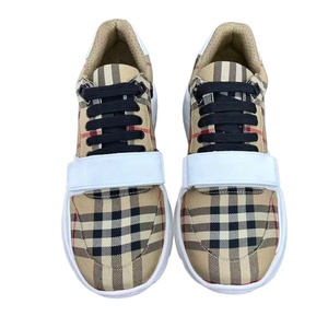 Chaussures de sport décontractées de luxe à carreaux, style créateur, haute qualité, à semelle épaisse et légères, très tendance - Product Image 5