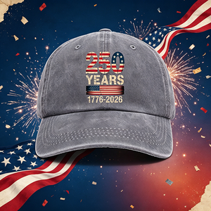 Gorra de Béisbol Bordada Personalizada al por Mayor, de 6 Paneles, Talla Ajustable, Estilo Retro Americano, 250 Aniversario, para Hombre - Product Image 5