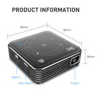 Proyector DLP P11 4K Android 9.0 DDR4 4GB 32GB Mini Proyector LED Portátil Wifi 5G 3D Cine en Casa