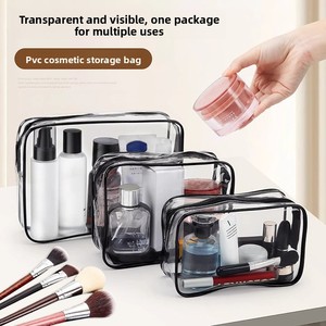 Trousse de toilette transparente, trousse de toilette de voyage, sac à accessoires de voyage, trousse de maquillage <span class=keywords><strong>imperméable</strong></span> pour femmes - Product Image 1