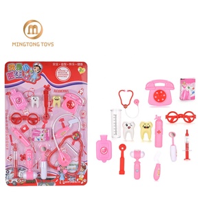 Jeu de faux outils médicaux en plastique pour enfants, jouet éducatif pour faire semblant, petits outils médicaux, ensemble pour filles - Product Image 1