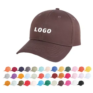 Özel işlemeli Logo toptan spor kap ile erkek moda nefes pamuklu beyzbol şapkası