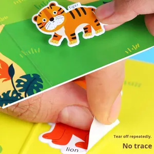 <span class=keywords><strong>Libro</strong></span> de Pegatinas de Papel Silencioso con Diseño de Gelatina, para Niños de 4 a 6 Años, Juguete Educativo para la Primera Infancia - Product Image 5