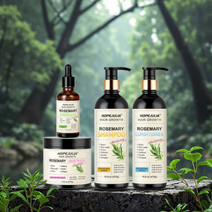 Private Label crescita dei capelli naturale Vegan organico olio di Argan Tea Tree rosmarino olio forfora Shampoo e balsamo per la cura dei capelli Set - Product Image 2