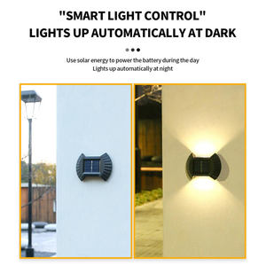 Luces Solares – lot de 2 lampes solaires étanches pour clôture, Patio, escaliers, Post, chemin, porche, allée - Product Image 5