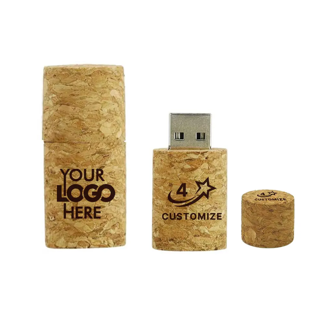 Eco Friendly Red Wine Cork Usb Stick Wooden Usb Flash Disk Waterproof Memory Drive with Logo 1GB 2GB 4GB 8GB 16GB 32GB 64GB 128G