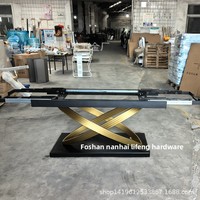 Pieds de table extensibles en acier inoxydable poli robuste, en forme de X, pour salle à manger à domicile et hôtels