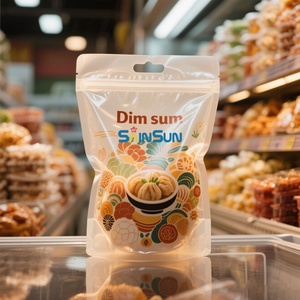 Sacs d'emballage personnalisés en plastique à fond plat pour moules, poissons, fruits de mer, aliments congelés - Product Image 2