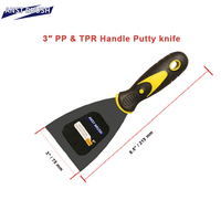 Couteau à décapant industriel robuste de 3 pouces, lame en acier à haute teneur en carbone, manche ergonomique bicolore pour la préparation des murs et le décapage de peinture