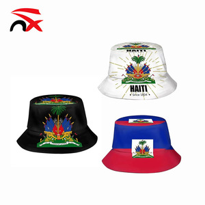Biểu Tượng Tùy Chỉnh In Ấn Đầy Đủ Mùa Hè Du Lịch <span class=keywords><strong>Hat</strong></span> Polyester Có Thể Gập Lại Brim Haiti Cờ Ngư Dân <span class=keywords><strong>Hat</strong></span> Cho Ngoài Trời - Product Image 1