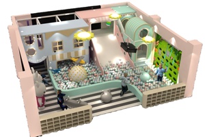 Centre de jeu commercial étiquette de jeu interactif porte équipement de terrain de jeu souple ensemble de gymnastique pour les enfants - Product Image 4