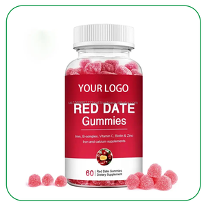 OEM Vegan Organic <b>Red</b> <b>Date</b> Gummies Iron and Calcium Supplement Halal/Kosher Certified Food Grade for Adults - Product Image 5