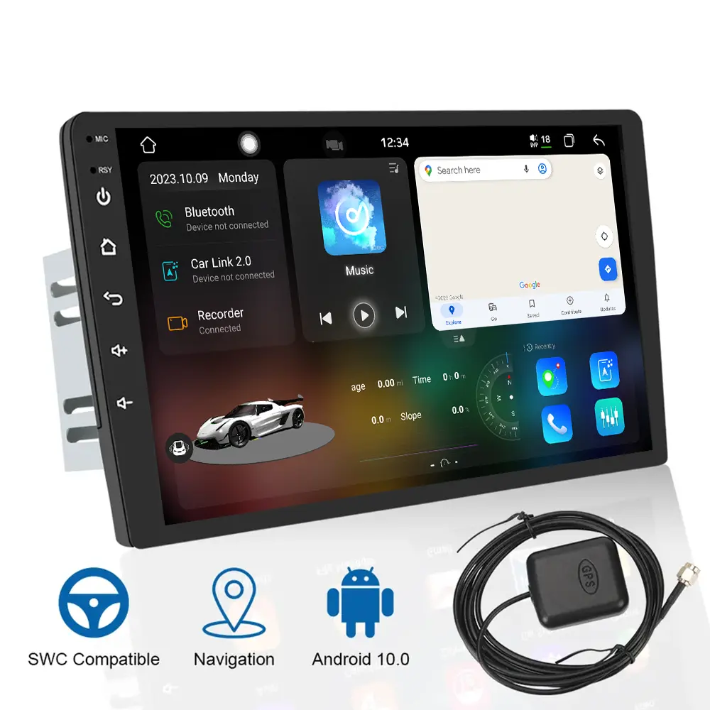 7870 Universele Draadloze Android Auto Touch Split-Screen Tda7708 Bluetooth Navigatie Radio Multimedia Video Auto Dvd-Speler