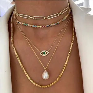 high quality wholesale price silver long Necklace 100% 925 sterling silver Imported box chain for women