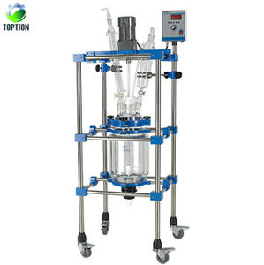 Customized 1L- 200L Chemical and Double Single Layer Reactor Glass Reactor Double Layer Glass Reaction <b>Kettle</b> - Product Image 2