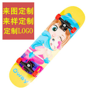 ไฟร์สเก็ตบอร์ด 80 ซม. สเก็ตบอร์ดสำหรับเด็ก สี่ล้อ น้ำหนักเบา กันลื่น ดับเบิ้ลคิคบอร์ด สำหรับเด็กอายุ 6-8 ปี - Product Image 3