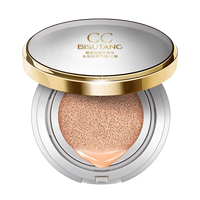 Krim CC Cushion anti-Cake, krim BB Foundation cair pelembab kontrol minyak putih tahan Air