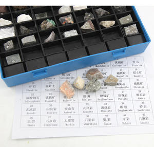 SCIEDU material de enseñanza geológica 42 tipos de piedra de roca Mineral espécimen materiales de enseñanza instrumentos físicos modelo de espécimen de roca - Product Image 3