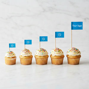 Banderitas Personalizadas Americanas para Palillos de Dientes, Etiquetas en Blanco a Cuadros Mexicanas Imprimibles para Comida, <span class=keywords><strong>Hamburguesas</strong></span>, Cupcakes, Golf, Mini Pirata - Product Image 1