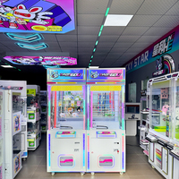 Machine à poupées à monnayeur, distributeur automatique commercial pour salles d'arcade, parcs d'attractions, magasins, Naughty Dog, en métal et acrylique, OEM ODM