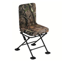 Chaise pliante pivotante pour la chasse, rotation à 360 degrés, siège avec dossier pour le camping en plein air, pour les chasseurs, abri pour la chasse au cerf, tir sur les dindes, portable
