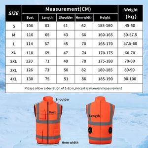 Gilet de sécurité réfléchissant haute visibilité pour hommes, à gel rafraîchissant, alimenté par batterie, pour le travail en extérieur, à deux couleurs, de haute qualité, à évaporation - Product Image 6