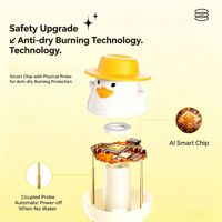 YINHI Humidificateur d'air électrique portable intelligent à ultrasons pour voiture, camping-car, extérieur, diffuseur d'arômes, purificateur de brume USB