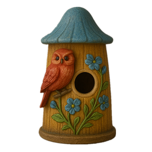 Weivista Paddestoelvogel Huizen Buiten Vogelvoeder Groothandel Hars Tuin Decor - Product Image 1