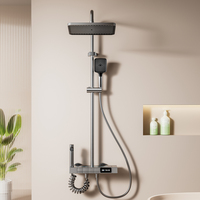 Nouveau Système de Douche Multifonctionnel avec Affichage LED et Touches Piano, Robinet de Bain et Douche Pluie Numérique