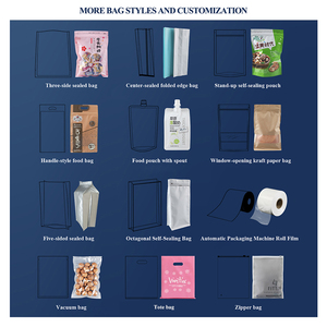 Bolsa <span class=keywords><strong>de</strong></span> Mylar con Cierre Ziplock y Sellado Lateral para Café, Productos Nutricionales, Aromáticos, Mezclas <span class=keywords><strong>de</strong></span> Té <span class=keywords><strong>de</strong></span> Hierbas, Proteína en Polvo - Product Image 4