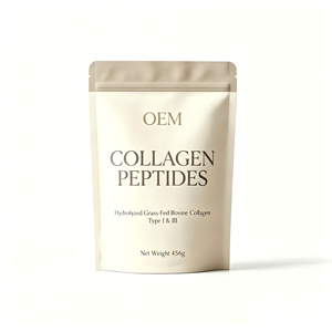OEM ODM Collagen Peptides Powder HACCP ISO22000 456g 12g per Serving Hydrolyzed Grass Fed Unflavored - Product Image 1