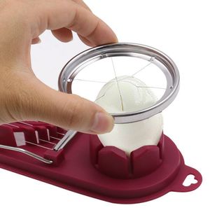 2‑In‑1 Egg Slicer Multi‑Function Stainless Steel Wire Egg Cutter For Hard Boiled Egg Fruit Salad <b>Kitchen</b> <b>Gadget</b> - Product Image 3
