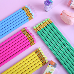 Lápiz 2B de Dibujos Animados para Primaria Estilo Macaron en Cubo de 30 Piezas con Sabor a Fruta y Goma de Borrar, Papelería de Escritura para Niños - Product Image 2