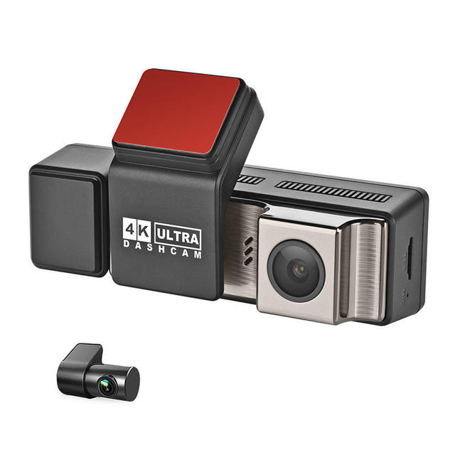 4K Car Dash Cam 3 Cameras , 4K+1K+1K inside Front and Rear, Built-in Wi-Fi, ADAS App Control