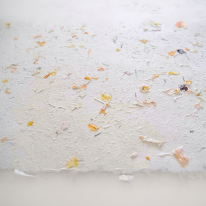 80 GSM White Recycled Hemp Fiber Garden <b>Paper</b> with Flower Petals and Fine Chopped Grass Uncoated Screen <b>Printing</b> Compatible - Product Image 1