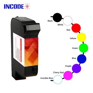 Incode tij 2.5 42ml trắng đen nhuộm mực máy bay phản lực mã hóa máy trực tuyến Cartridge nhiệt cầm tay máy in phun màu xanh refilled rỗng - Product Image 1